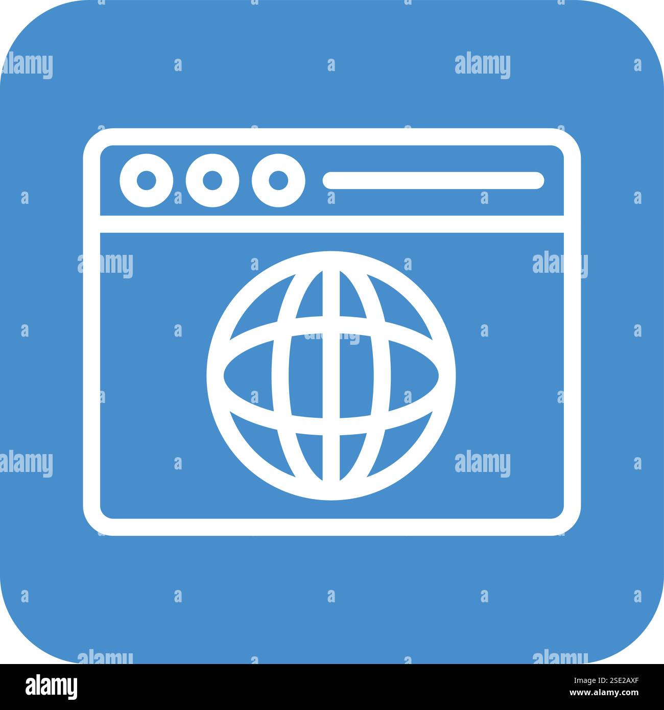 Web browser Vector Icon Design Illustration Stock Vector