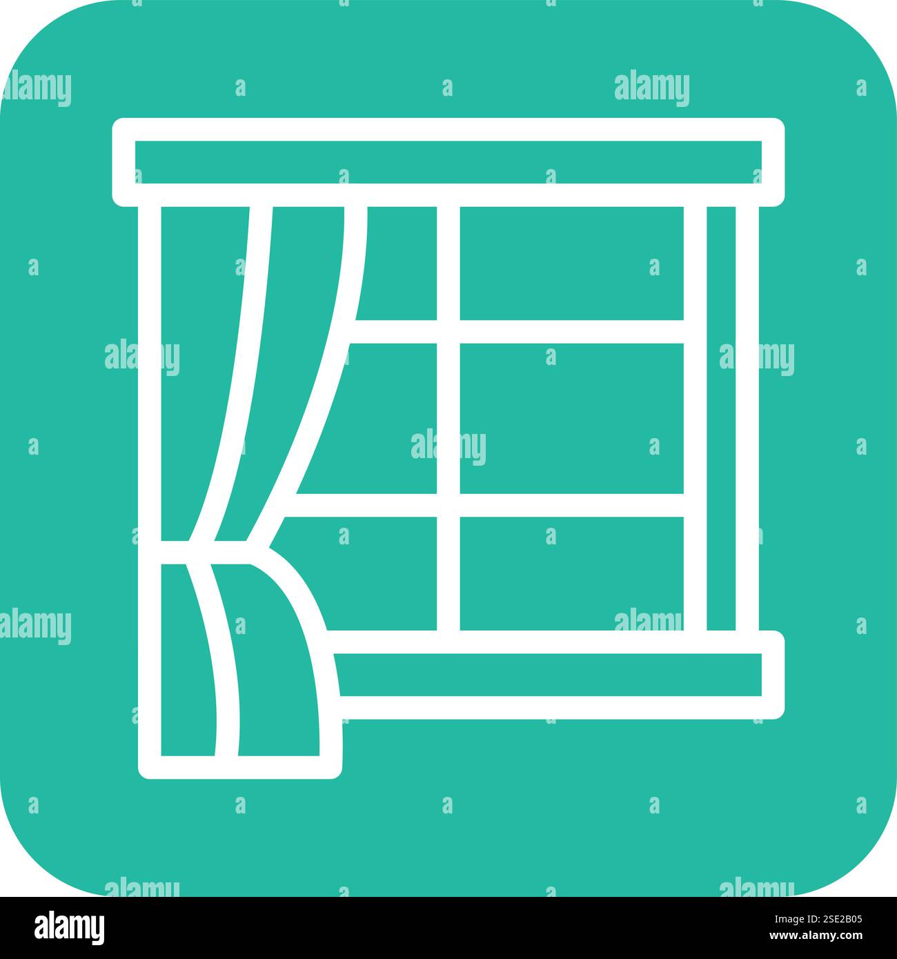 Window Vector Icon Design Illustration Stock Vector