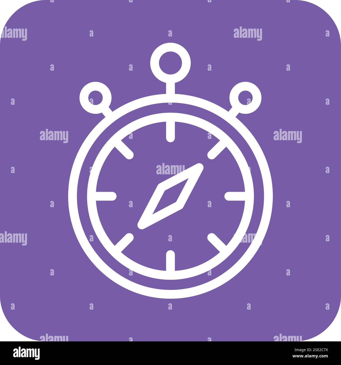Stopwatch Vector Icon Design Illustration Stock Vector