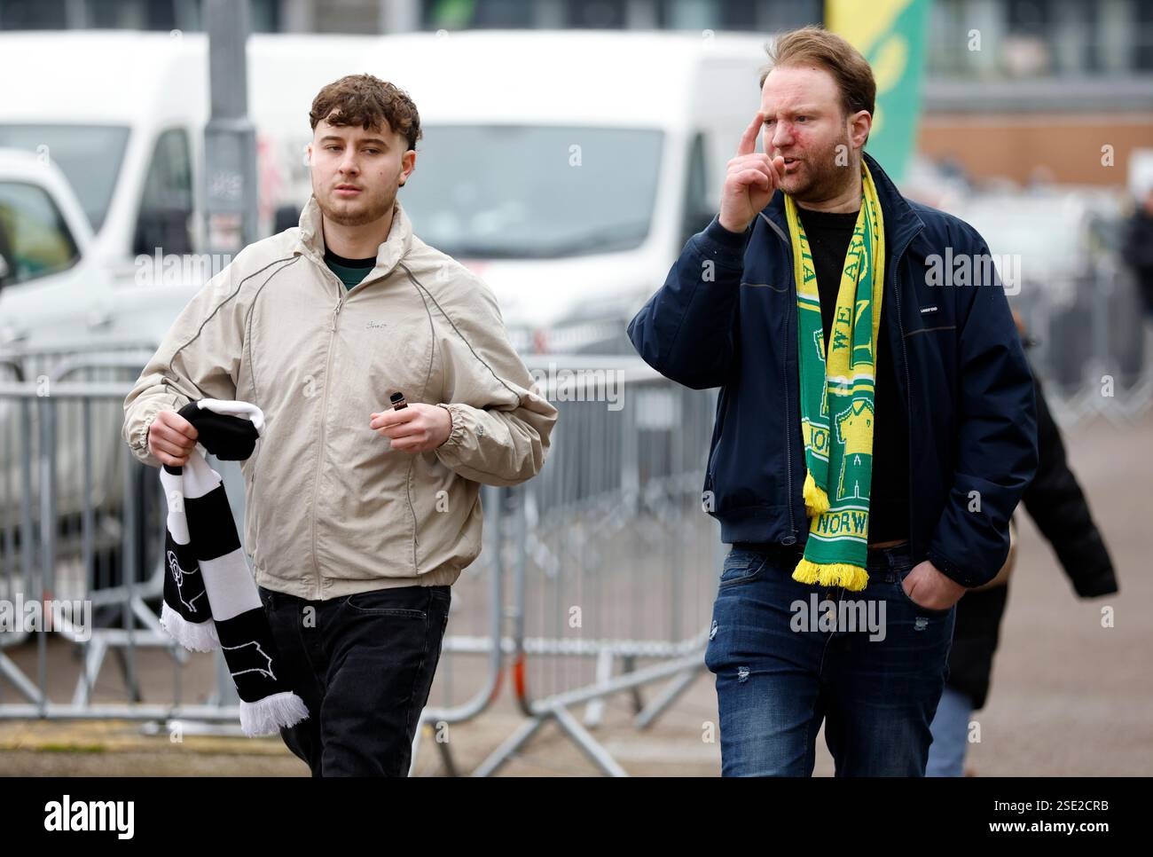 Fans arrive at the ground ahead of the Sky Bet Championship match at ...