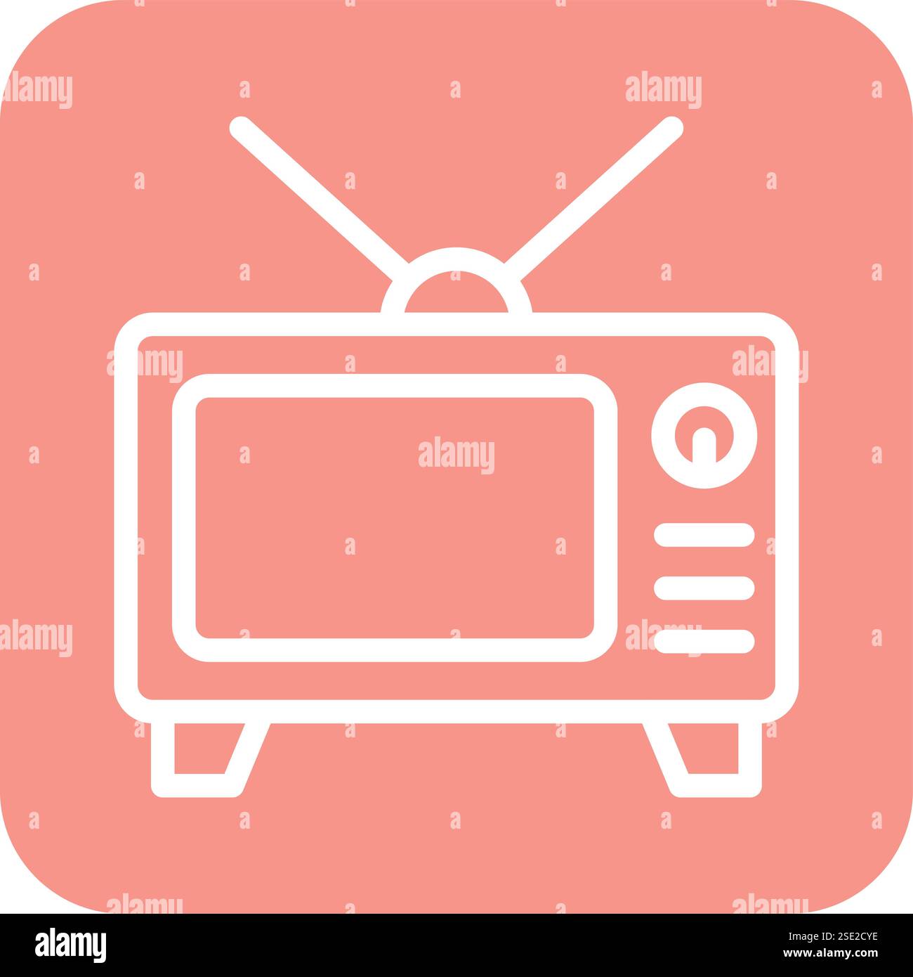Tv Vector Icon Design Illustration Stock Vector