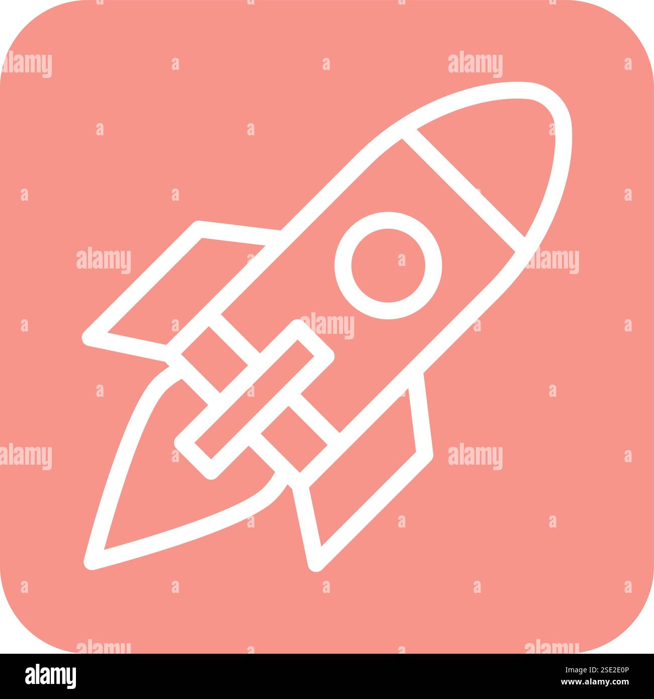 Rocket Vector Icon Design Illustration Stock Vector