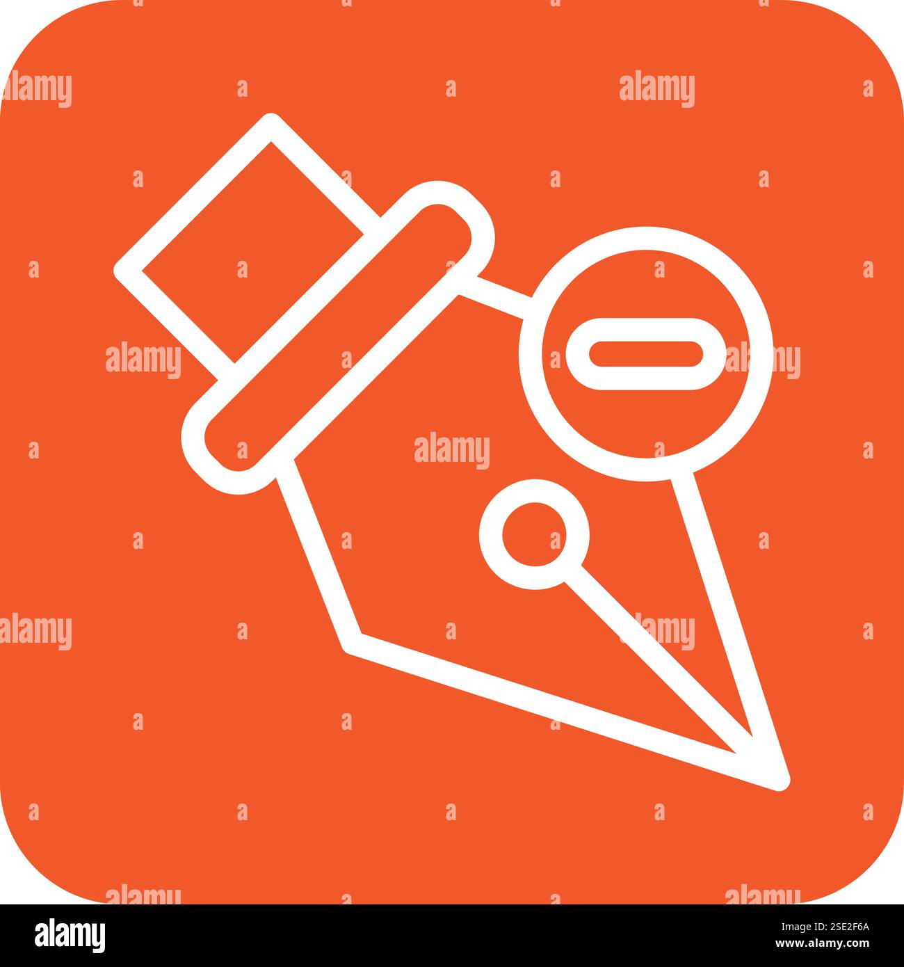 Delete anchor Vector Icon Design Illustration Stock Vector