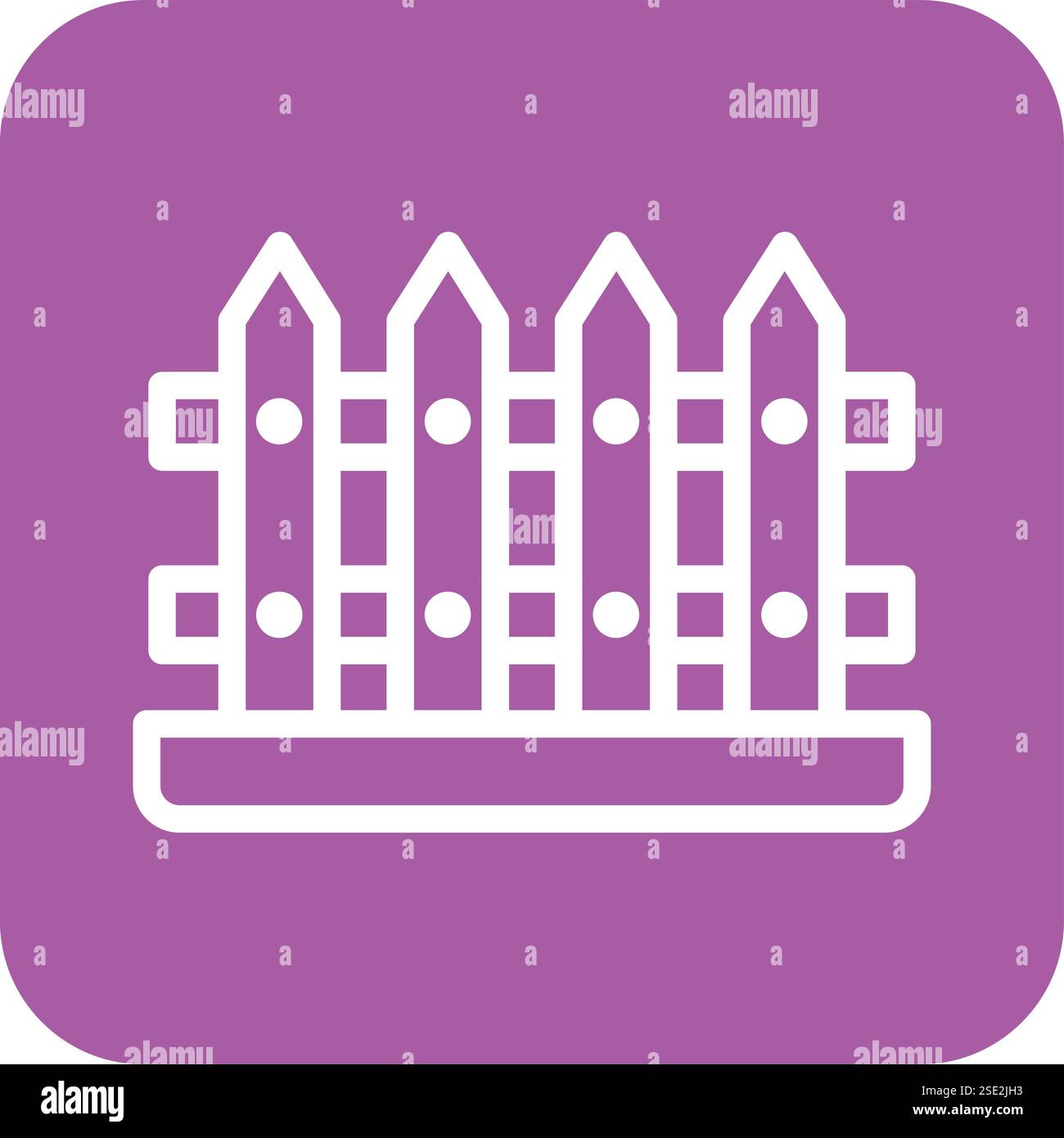 Fence Vector Icon Design Illustration Stock Vector
