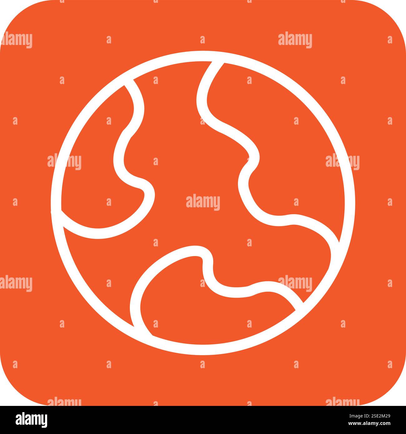 Earth Vector Icon Design Illustration Stock Vector