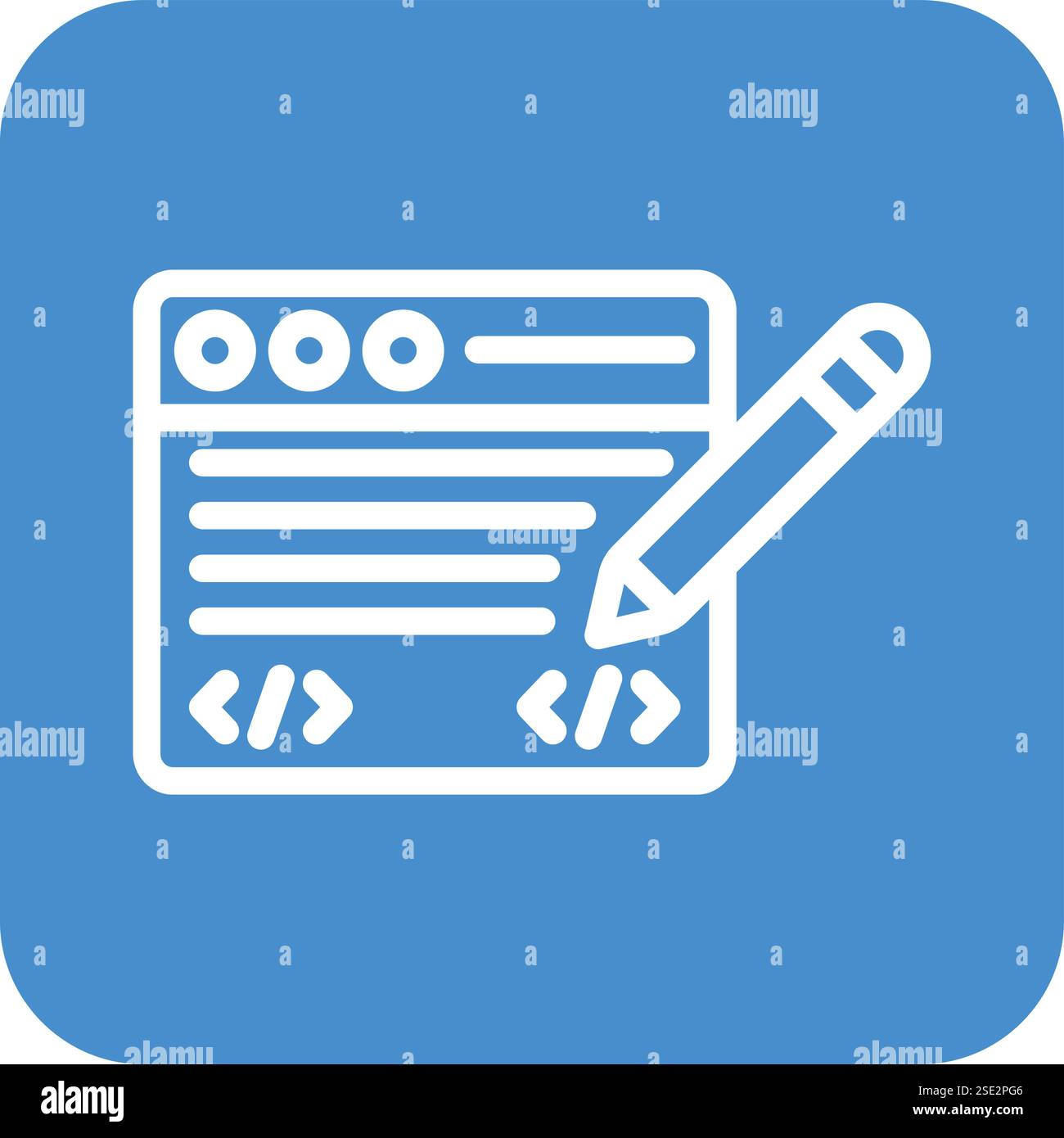 Edit code Vector Icon Design Illustration Stock Vector