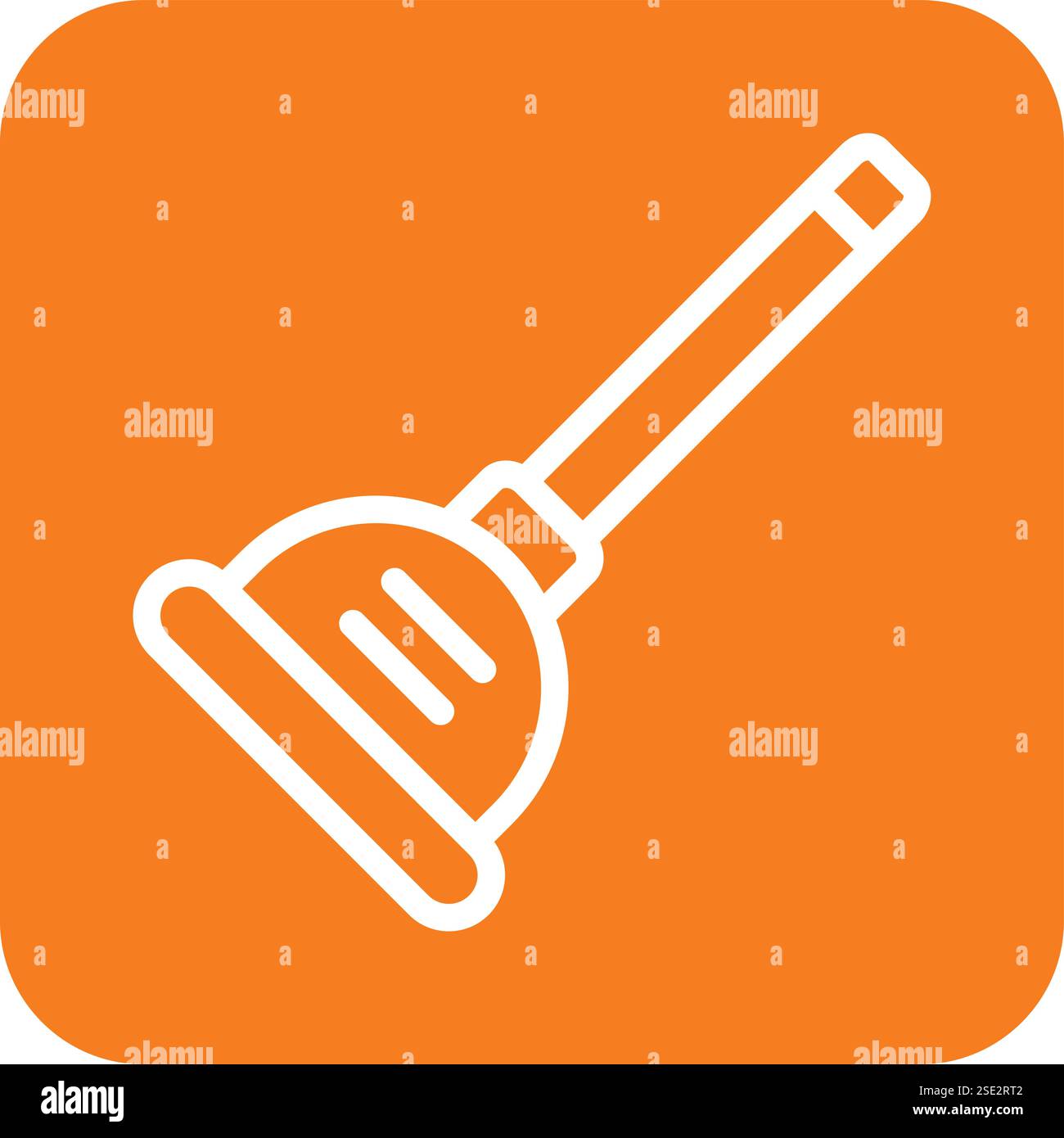 Plunger Vector Icon Design Illustration Stock Vector