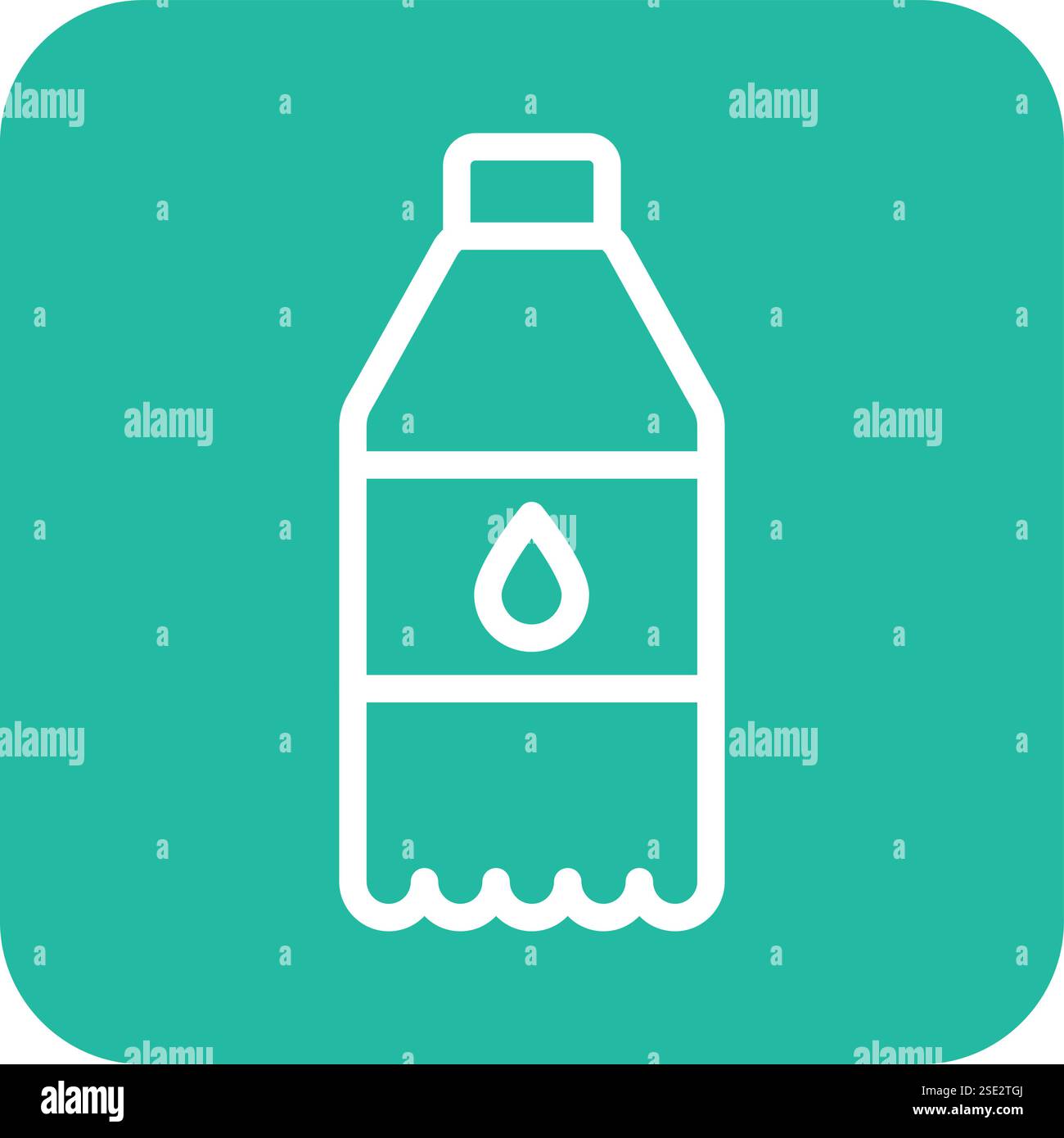 Water bottle Vector Icon Design Illustration Stock Vector