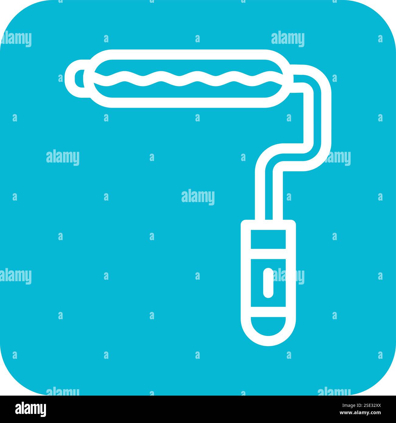 Paint roller Vector Icon Design Illustration Stock Vector
