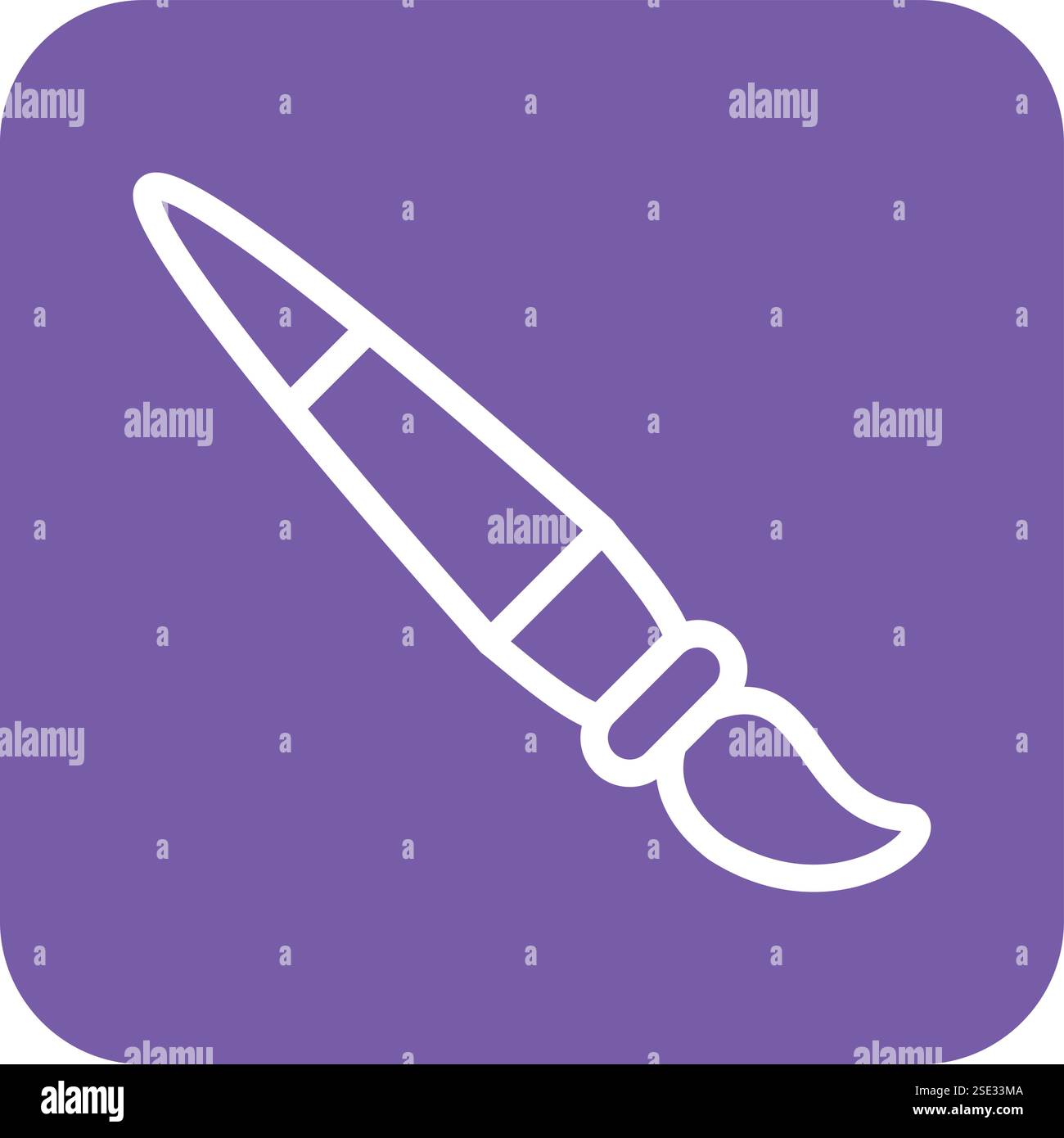 Paint brush Vector Icon Design Illustration Stock Vector