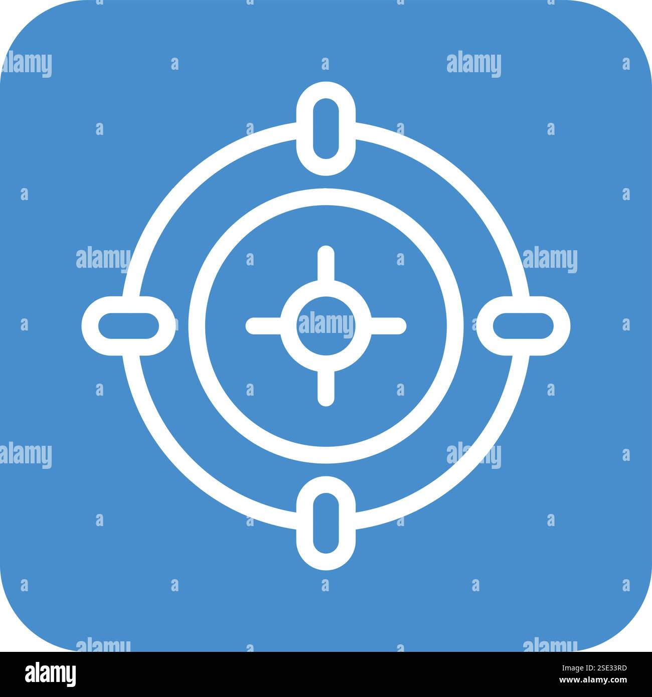 Aim Vector Icon Design Illustration Stock Vector
