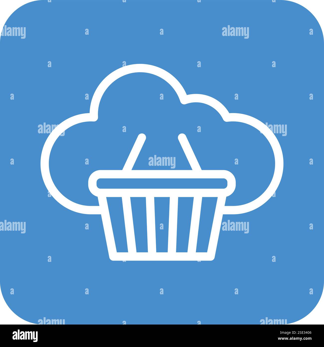 Basket Vector Icon Design Illustration Stock Vector
