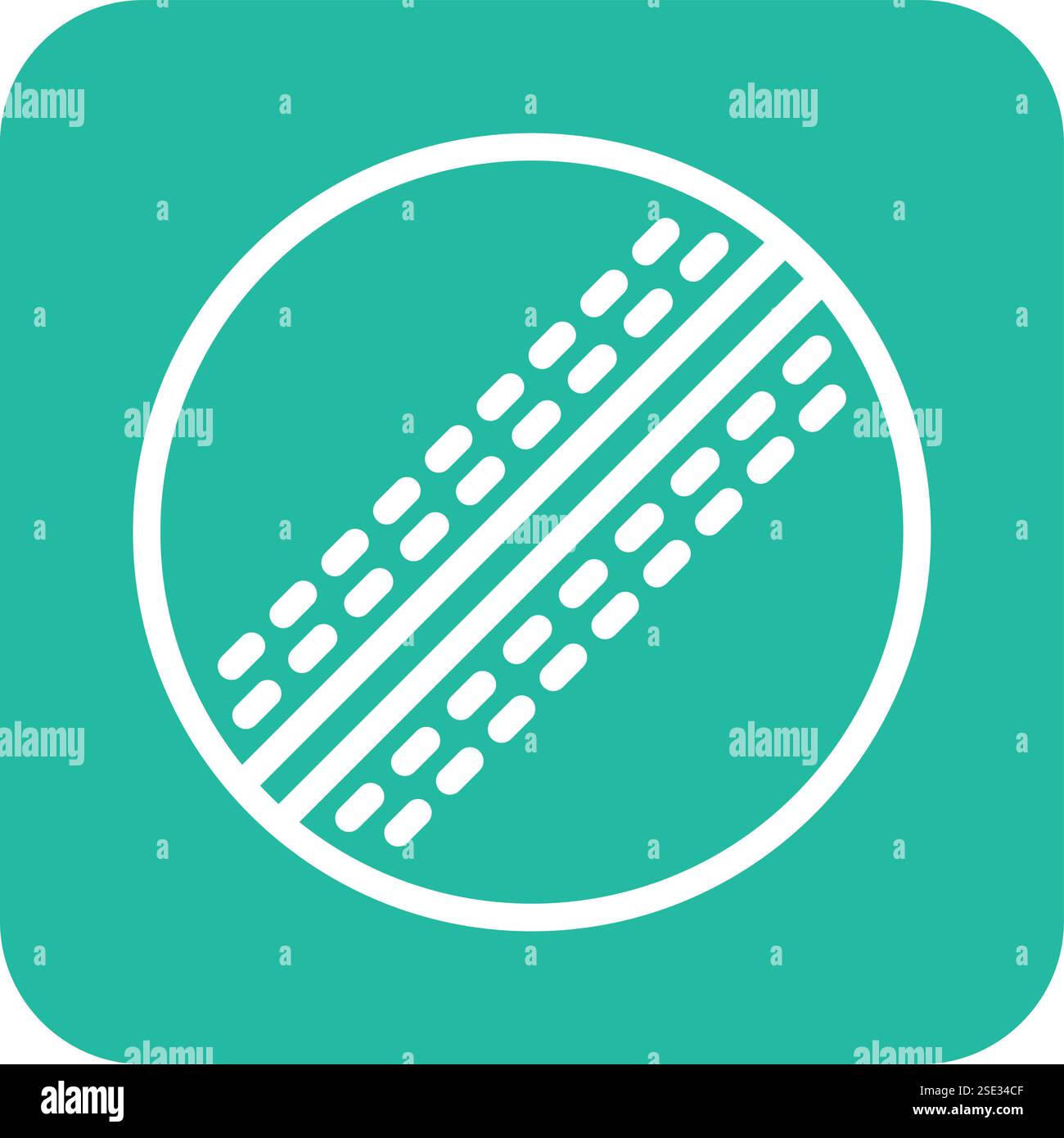Cricket ball Vector Icon Design Illustration Stock Vector