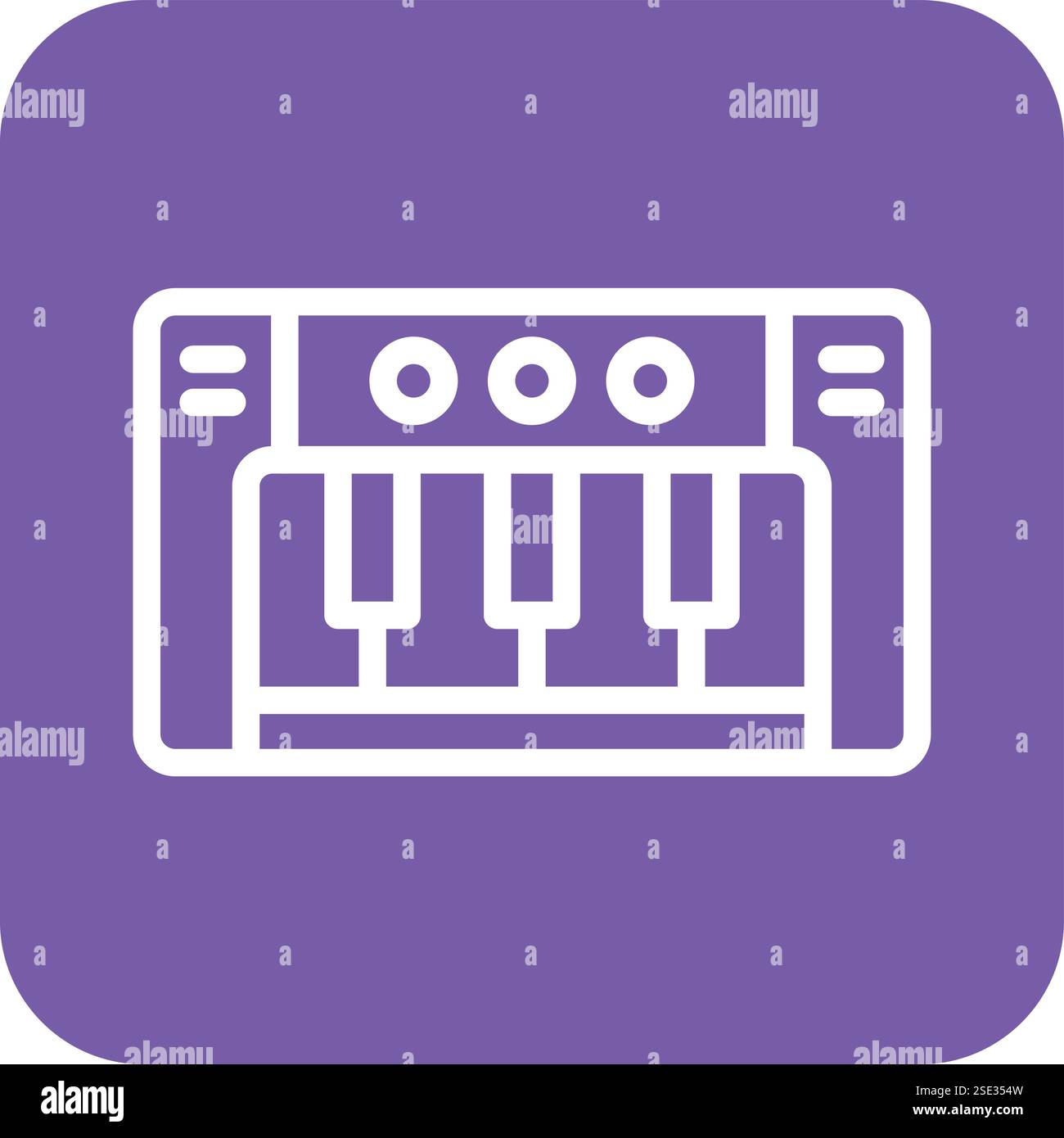 Piano Vector Icon Design Illustration Stock Vector
