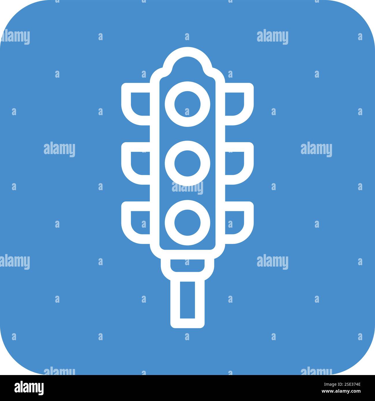 Traffic lights Vector Icon Design Illustration Stock Vector