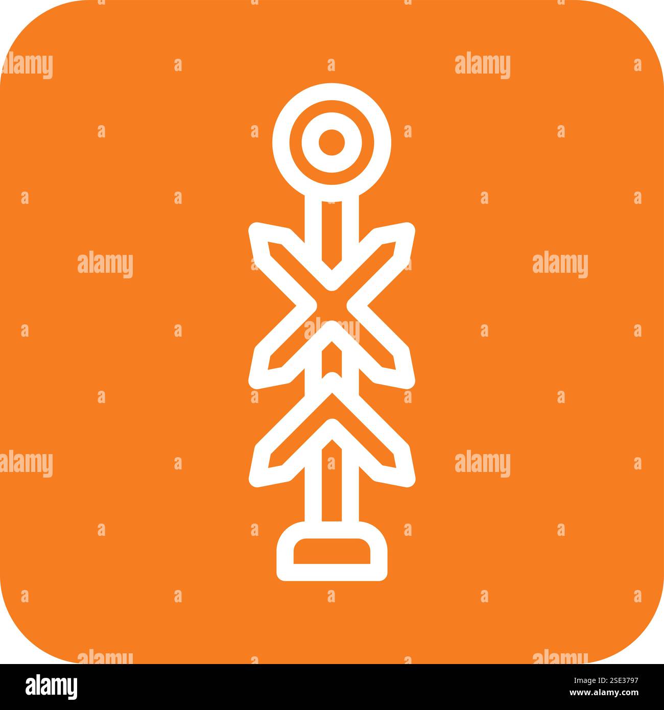 Multi line Vector Icon Design Illustration Stock Vector