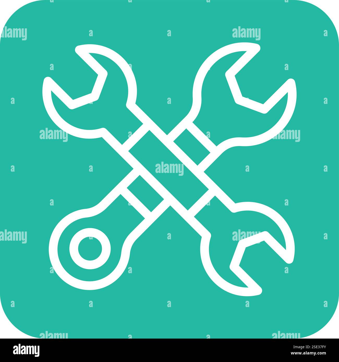 Wrench Vector Icon Design Illustration Stock Vector