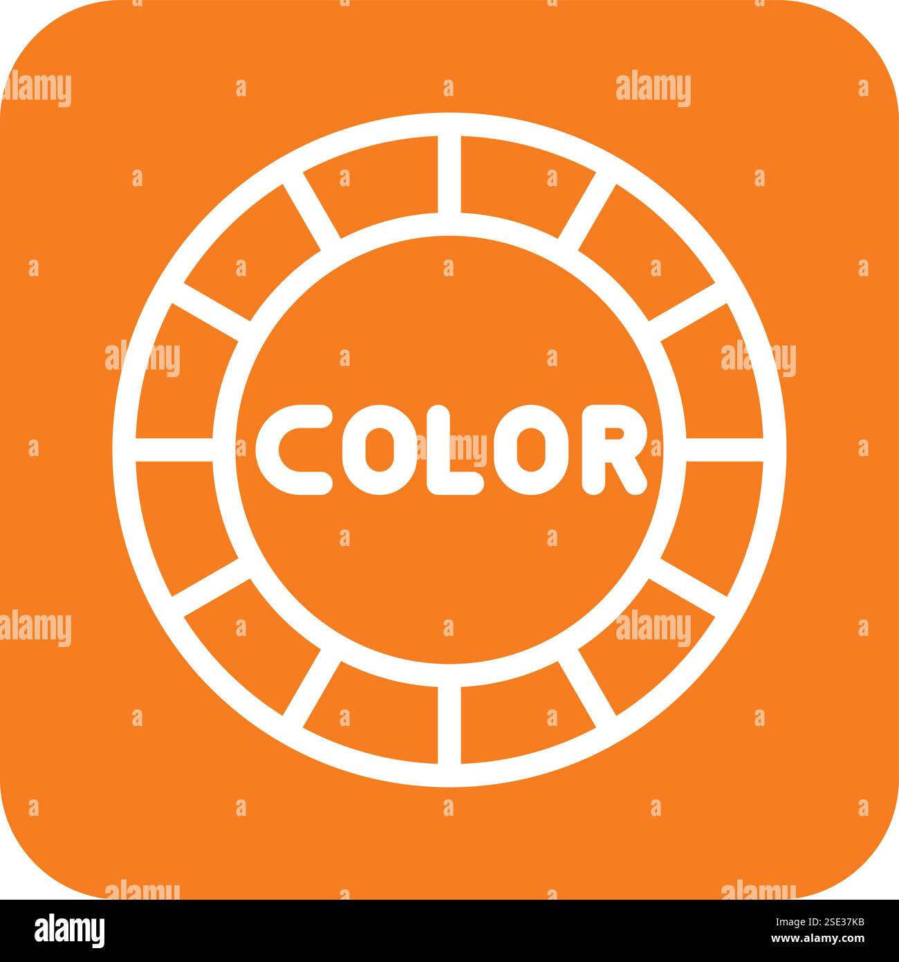 Color wheel Vector Icon Design Illustration Stock Vector Image & Art ...