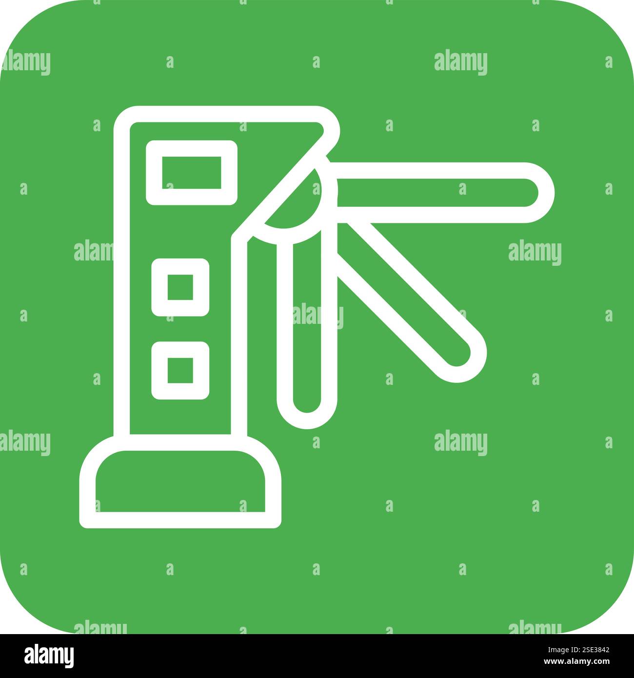 Turnstiles Vector Icon Design Illustration Stock Vector