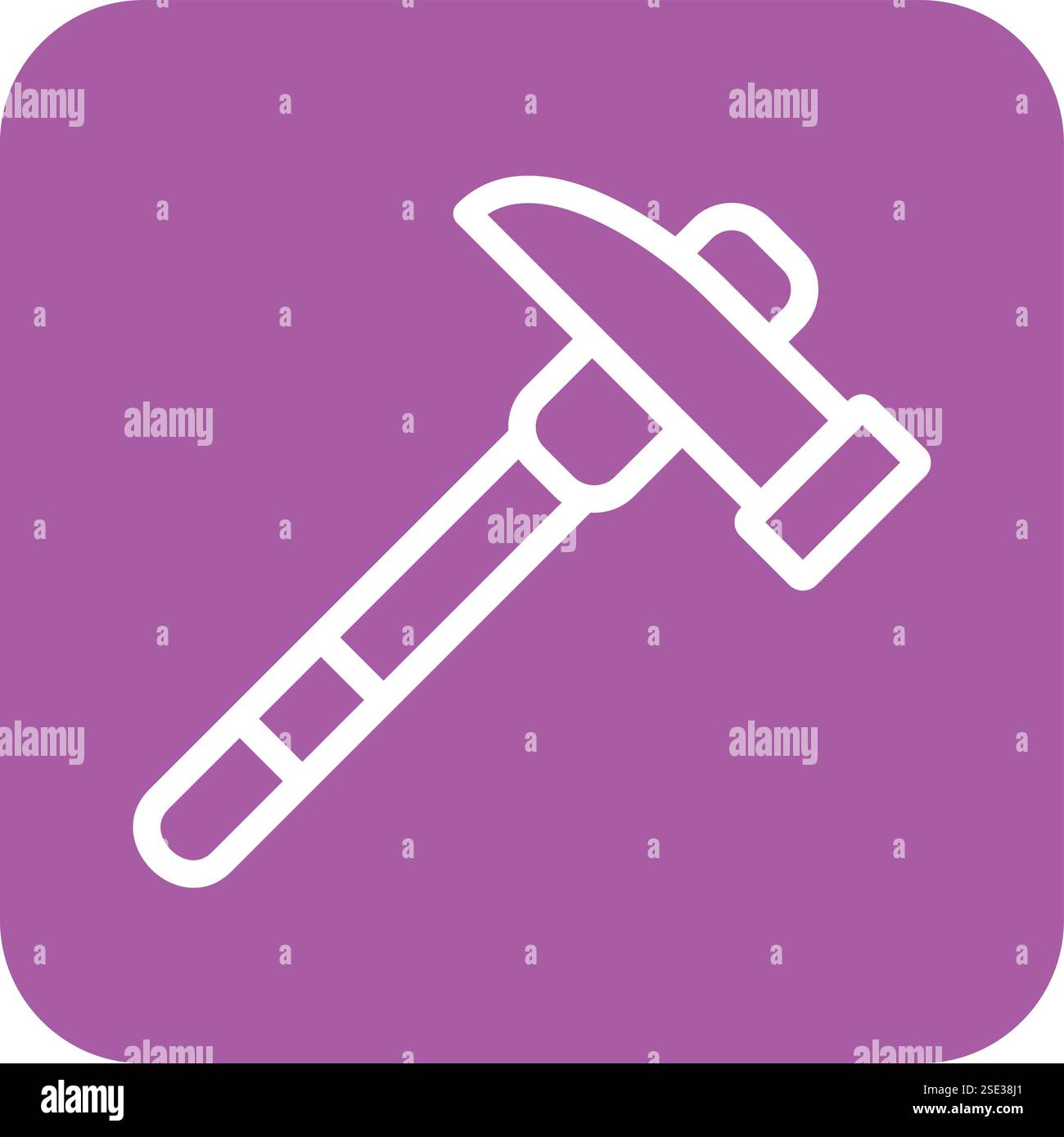 Pick hammer Vector Icon Design Illustration Stock Vector