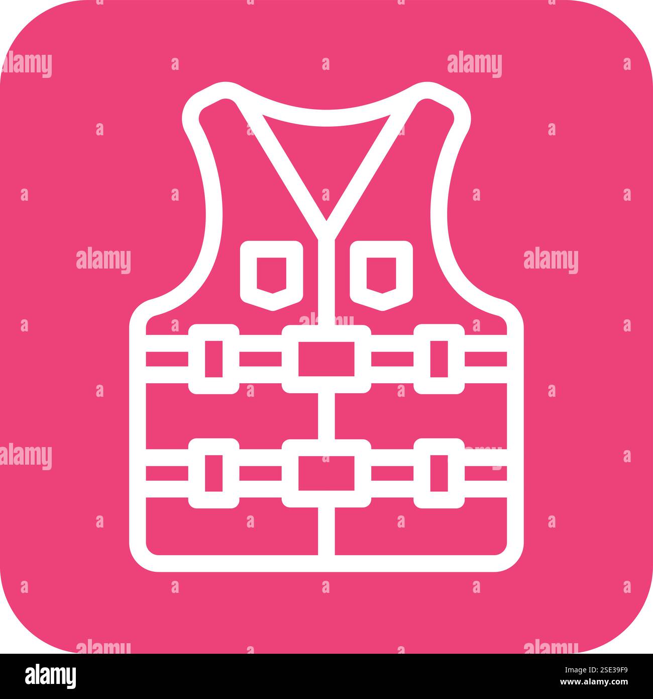 Life vest Vector Icon Design Illustration Stock Vector