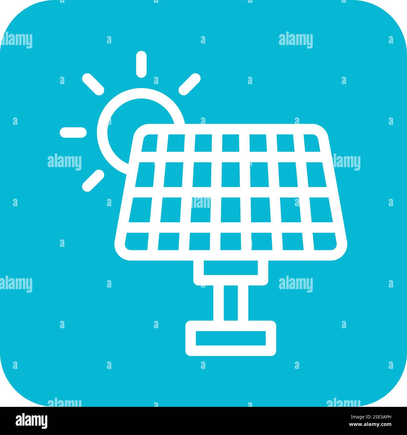 Solar panel Vector Icon Design Illustration Stock Vector