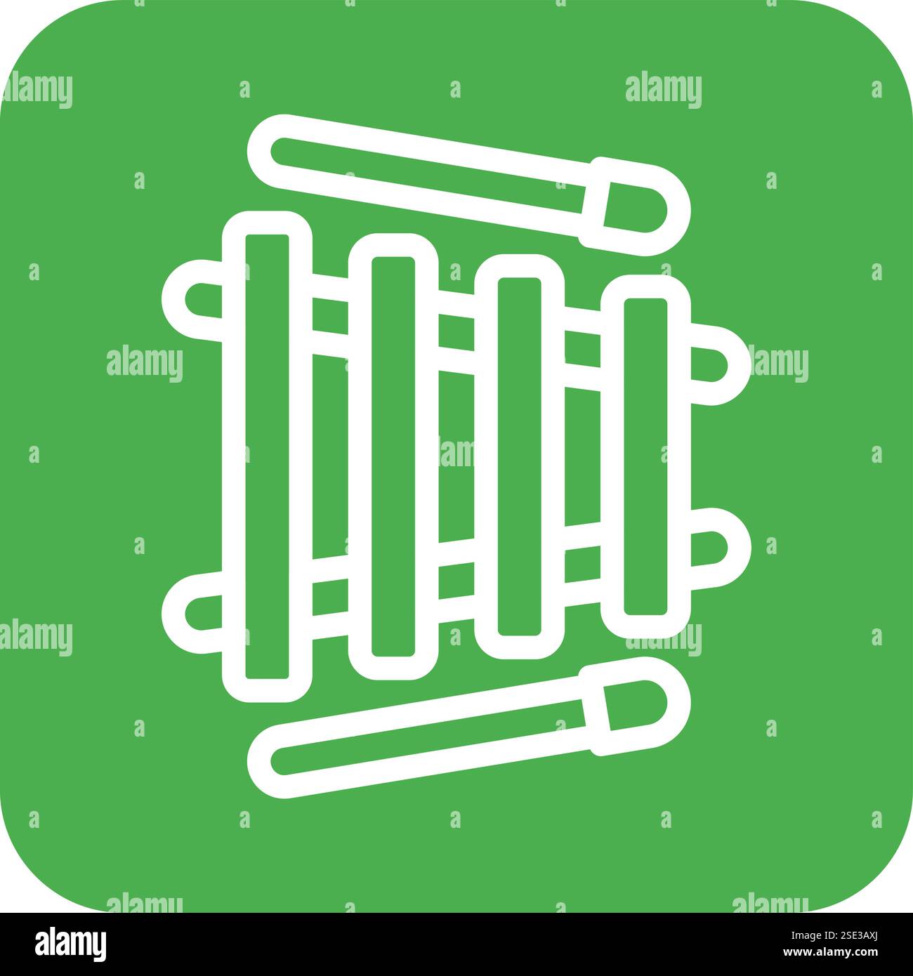 Xylophone Vector Icon Design Illustration Stock Vector