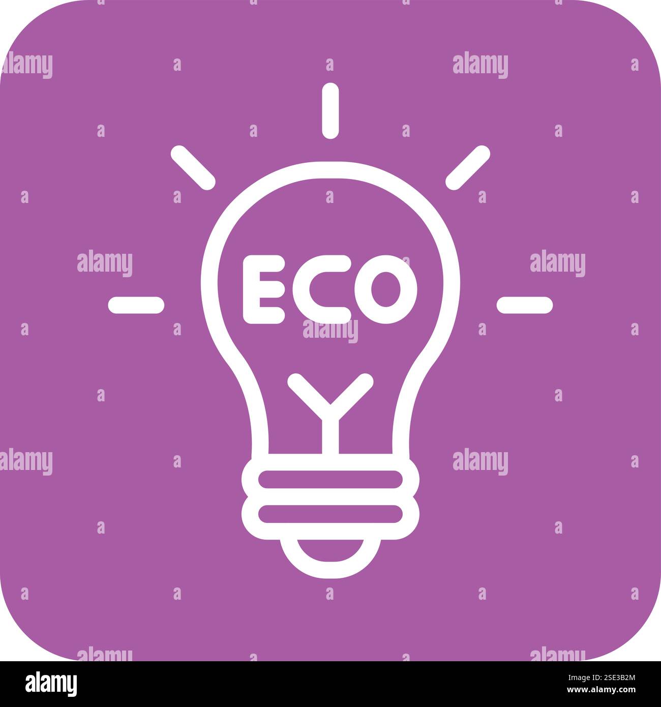 Eco light Vector Icon Design Illustration Stock Vector