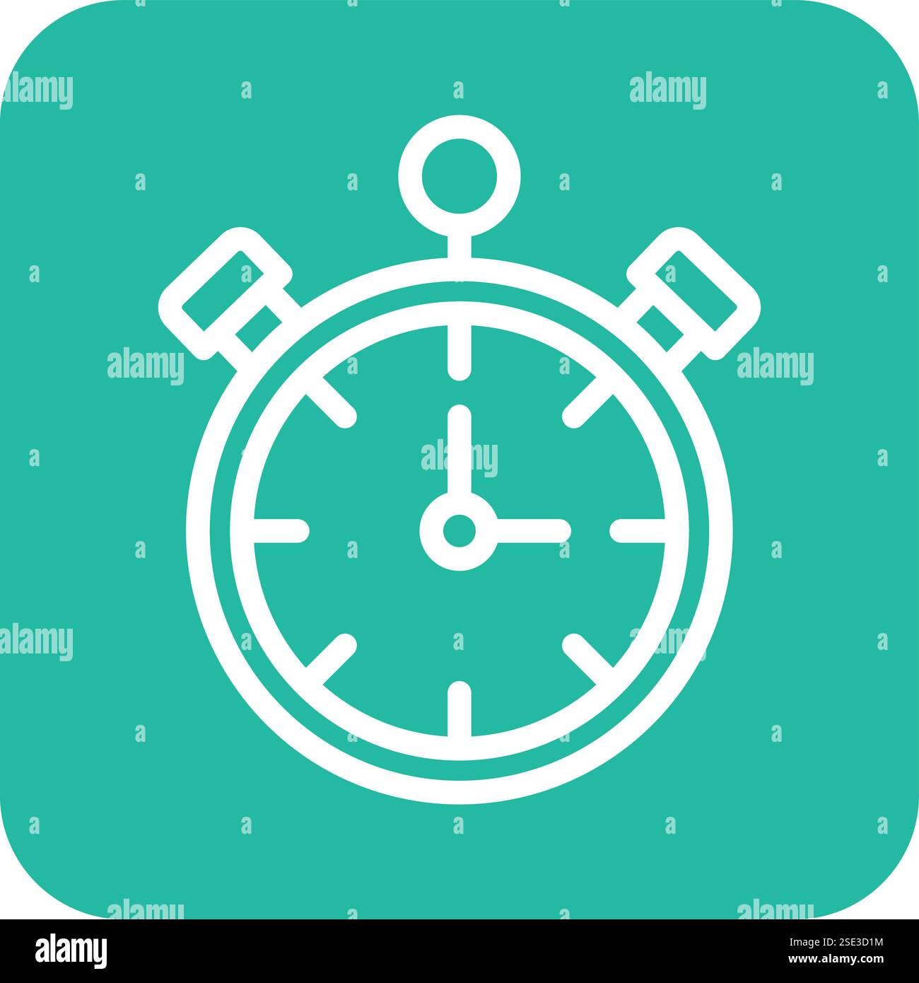 Stopwatch Vector Icon Design Illustration Stock Vector
