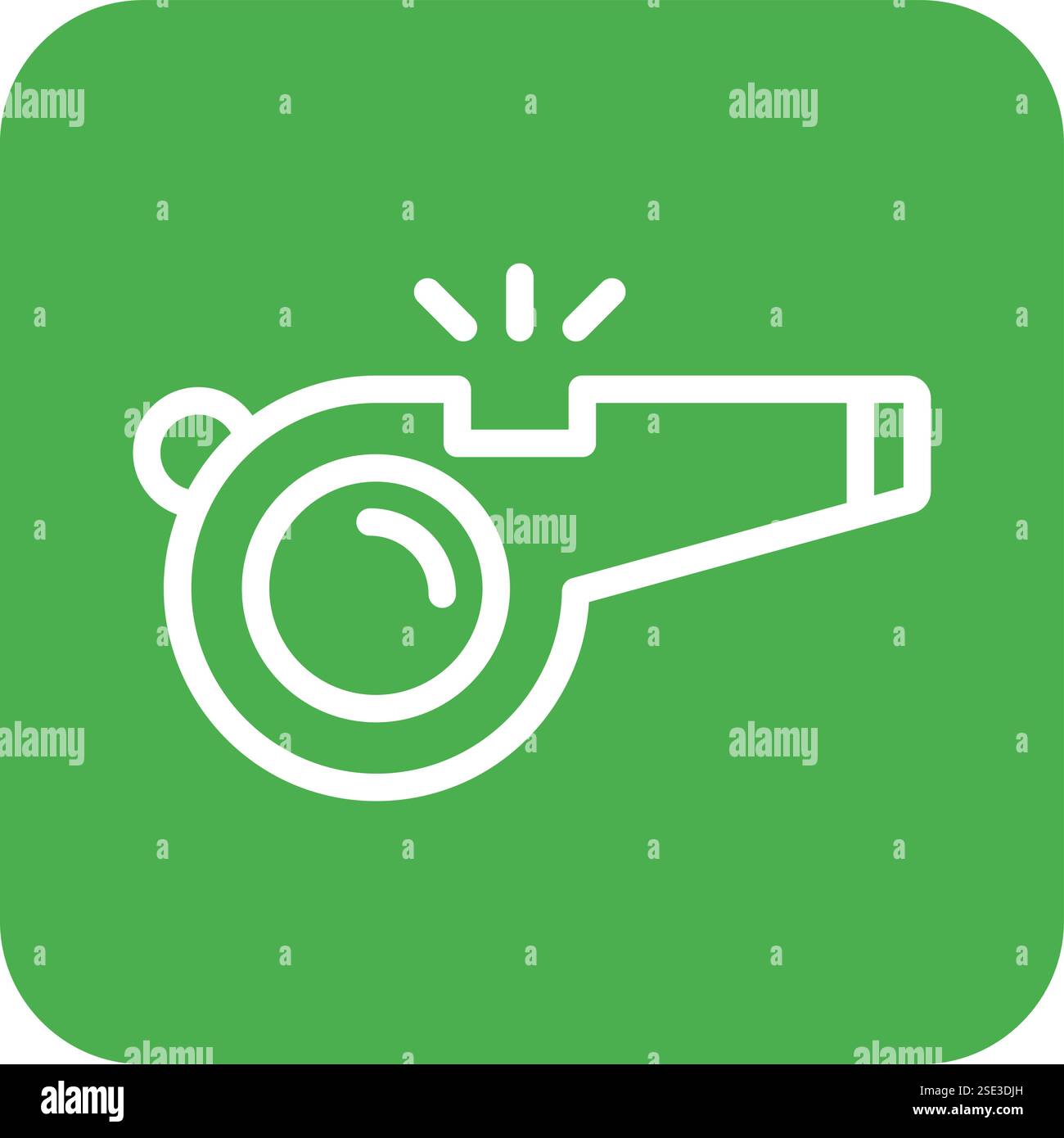Whistle Vector Icon Design Illustration Stock Vector