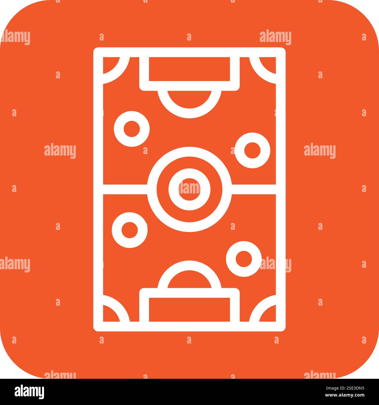 Soccer field Vector Icon Design Illustration Stock Vector