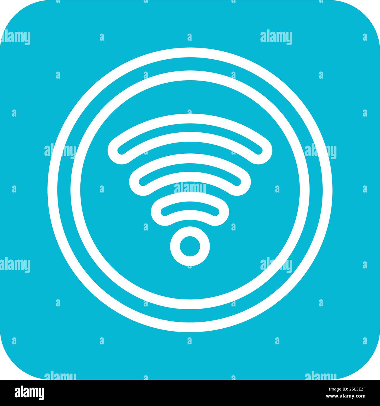 Wifi signal icon outline hi-res stock photography and images - Alamy