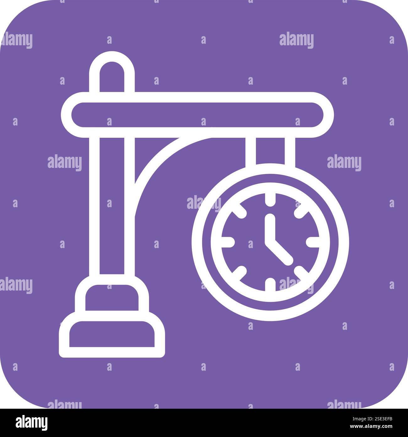 Clock Vector Icon Design Illustration Stock Vector