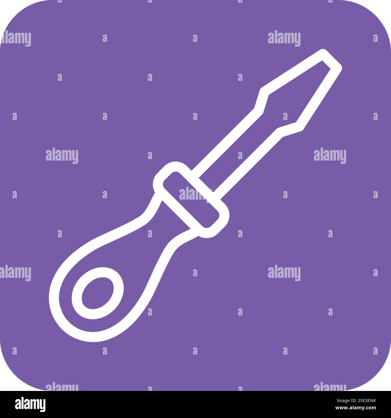 Screwdriver Vector Icon Design Illustration Stock Vector