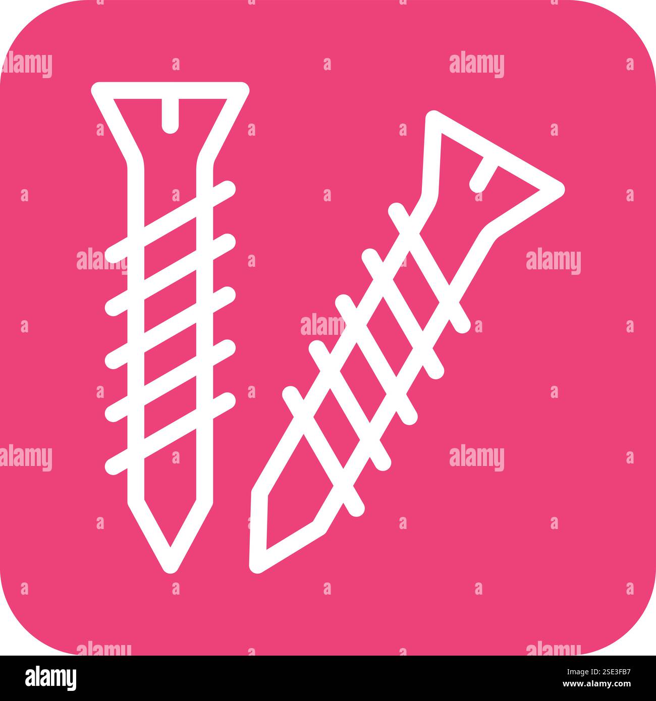 Screws Vector Icon Design Illustration Stock Vector