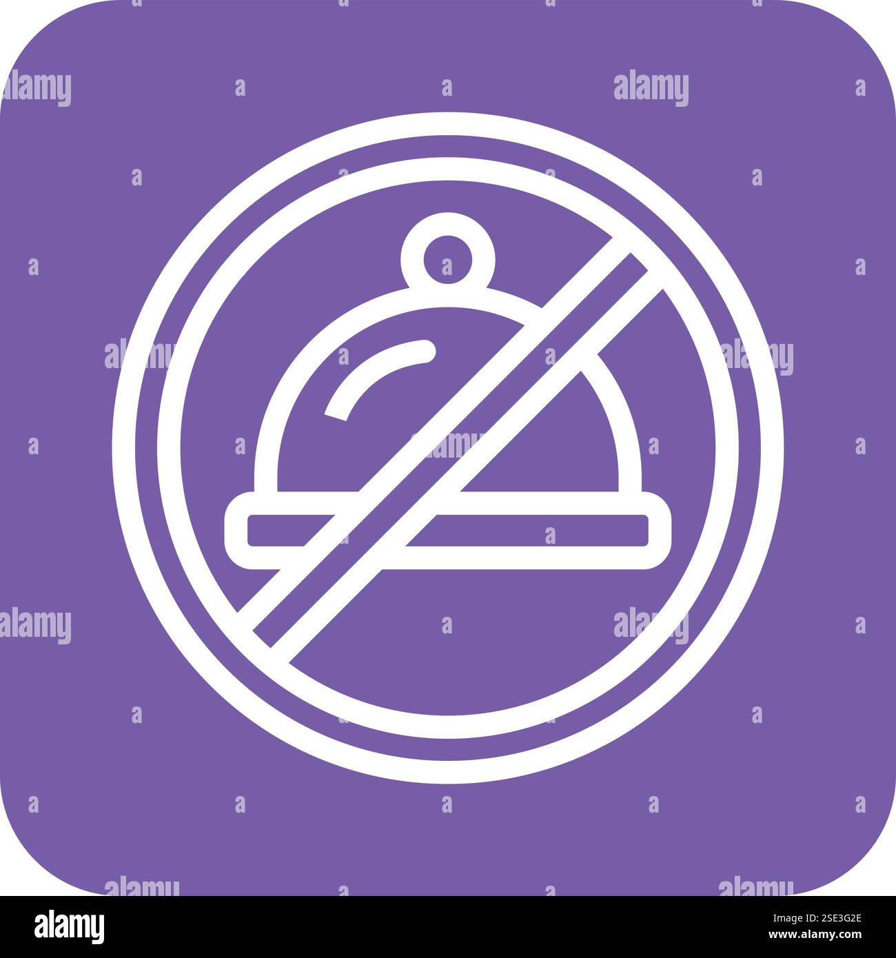 No eating Vector Icon Design Illustration Stock Vector