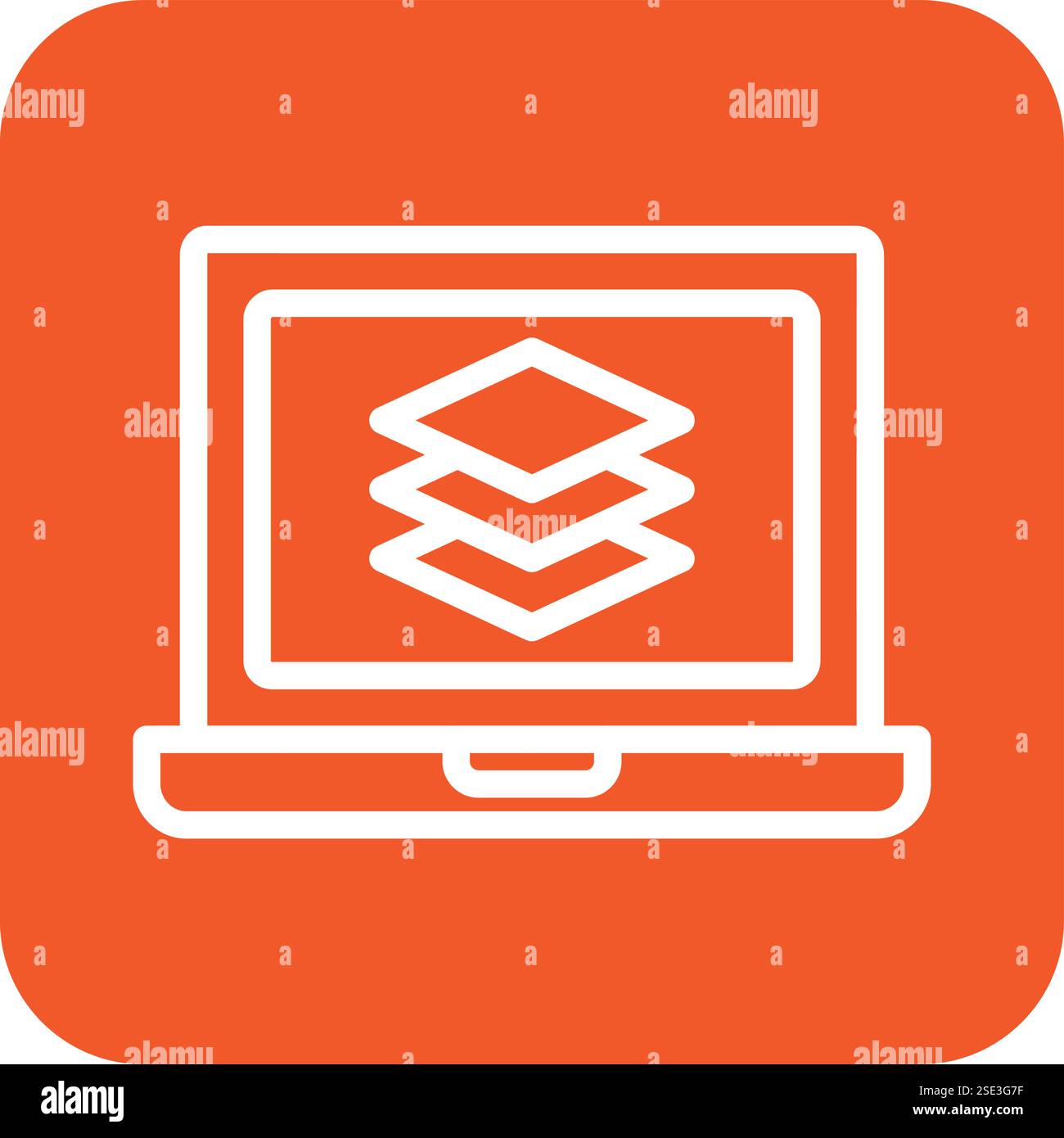 Layers Vector Icon Design Illustration Stock Vector