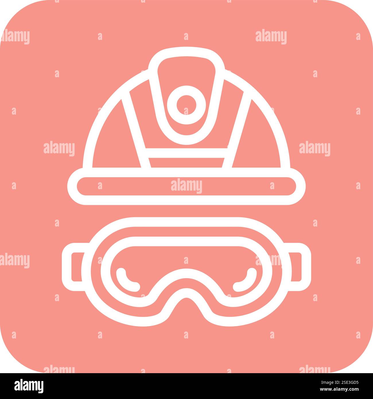 Safety glasses Vector Icon Design Illustration Stock Vector