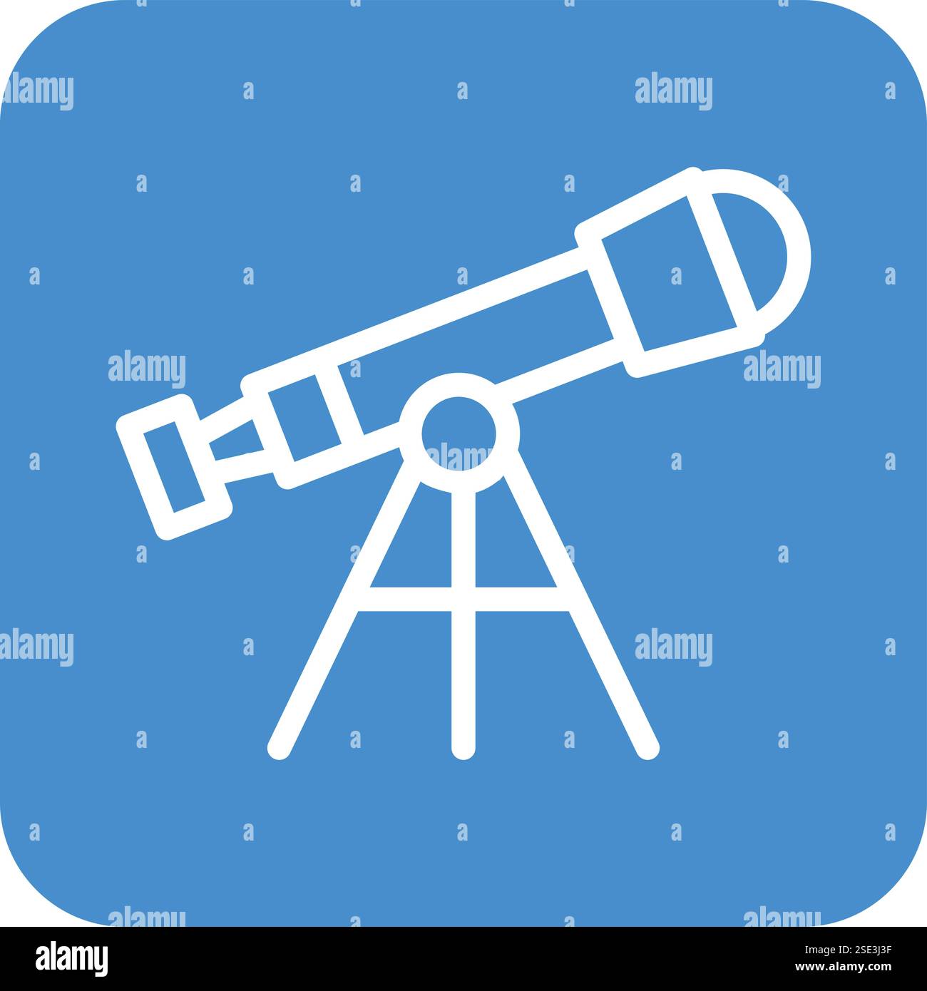 Telescope Vector Icon Design Illustration Stock Vector