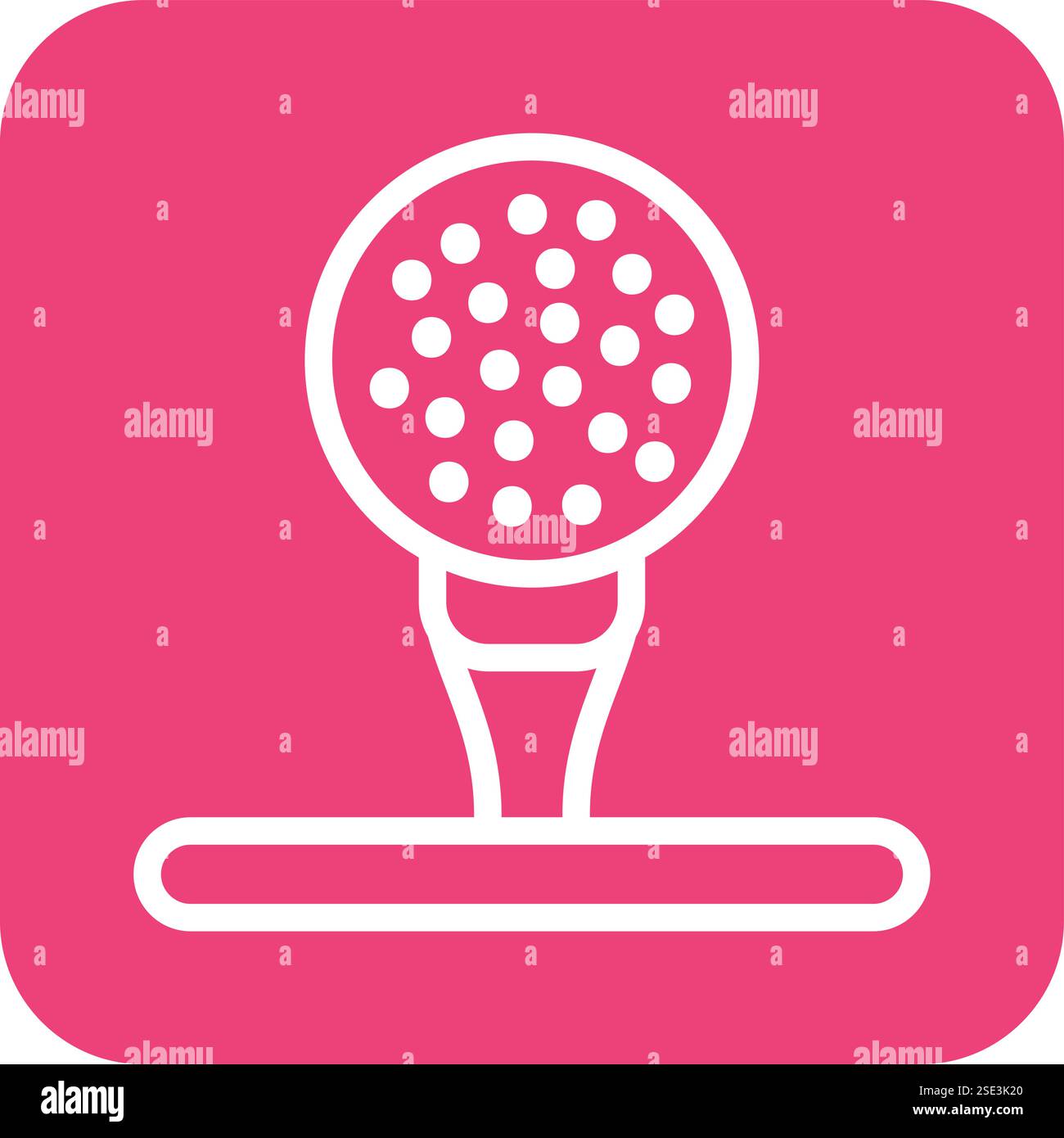 Golf ball Vector Icon Design Illustration Stock Vector