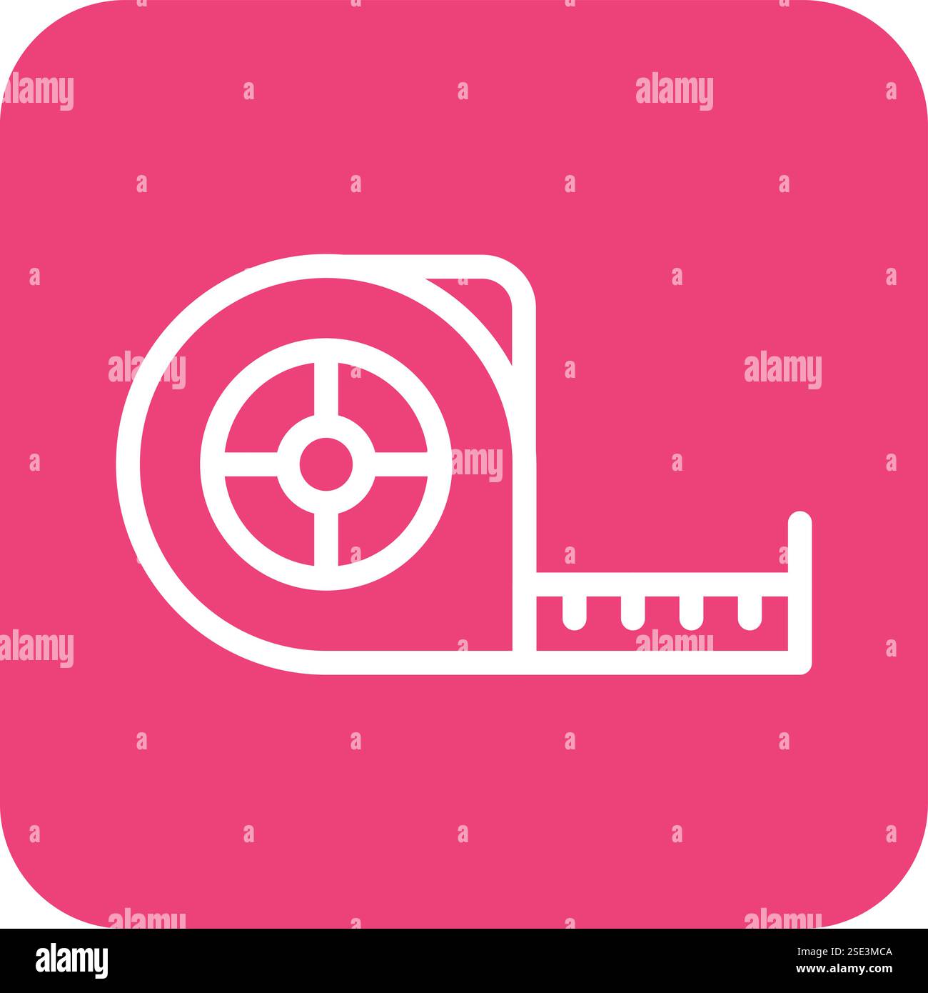 Measuring tape Vector Icon Design Illustration Stock Vector