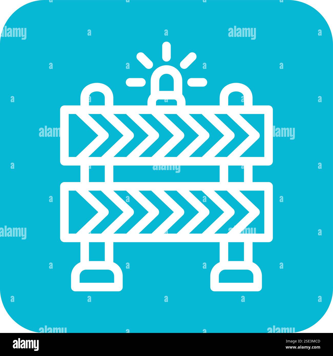 Barrier Vector Icon Design Illustration Stock Vector