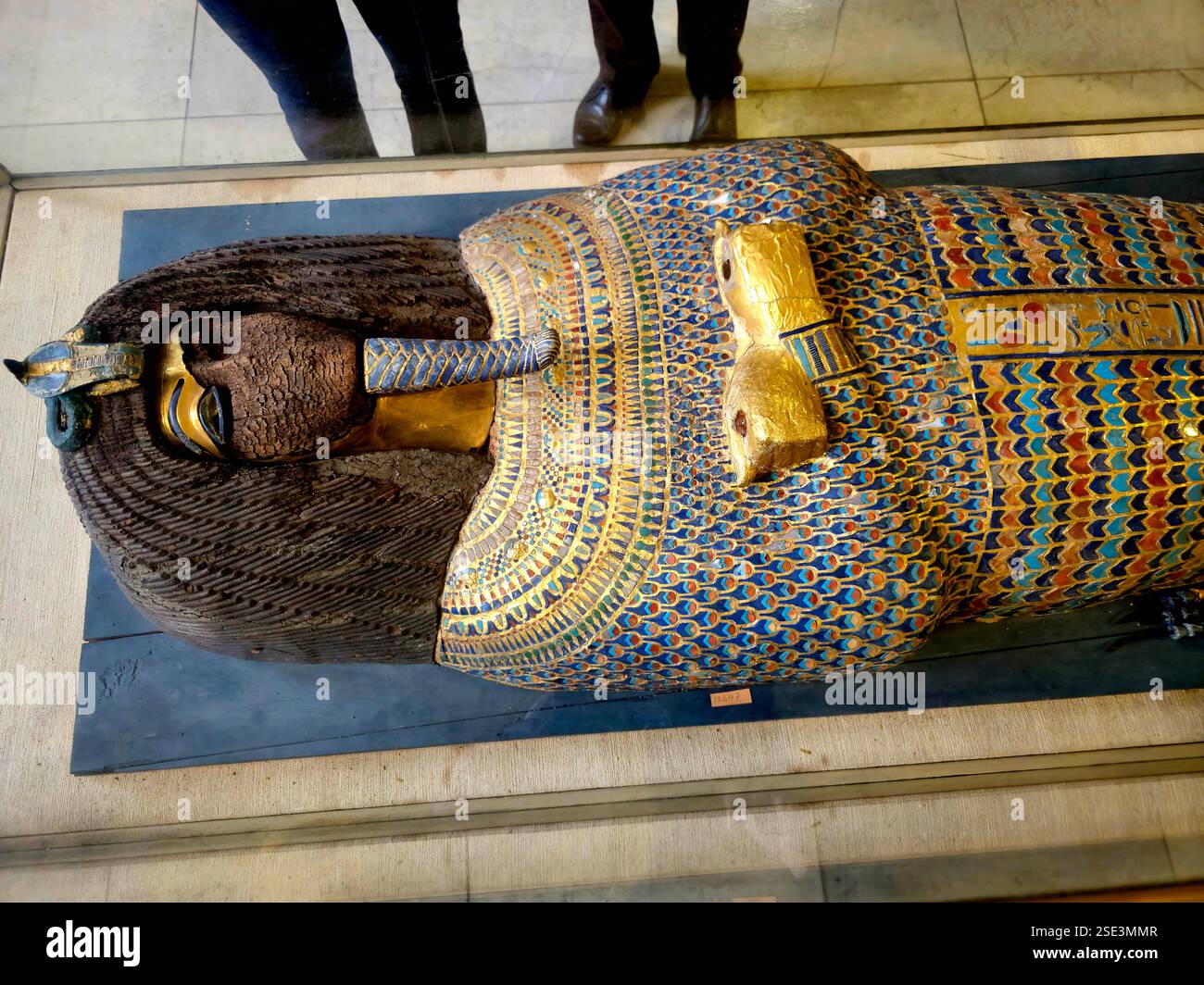 Cairo, Egypt, February 1 2025: The Coffin of Akhenaten inside the ...