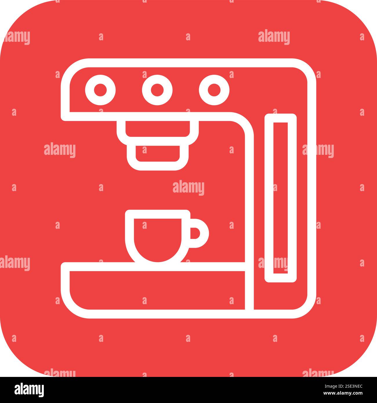 Coffee Machine Vector Icon Design Illustration Stock Vector