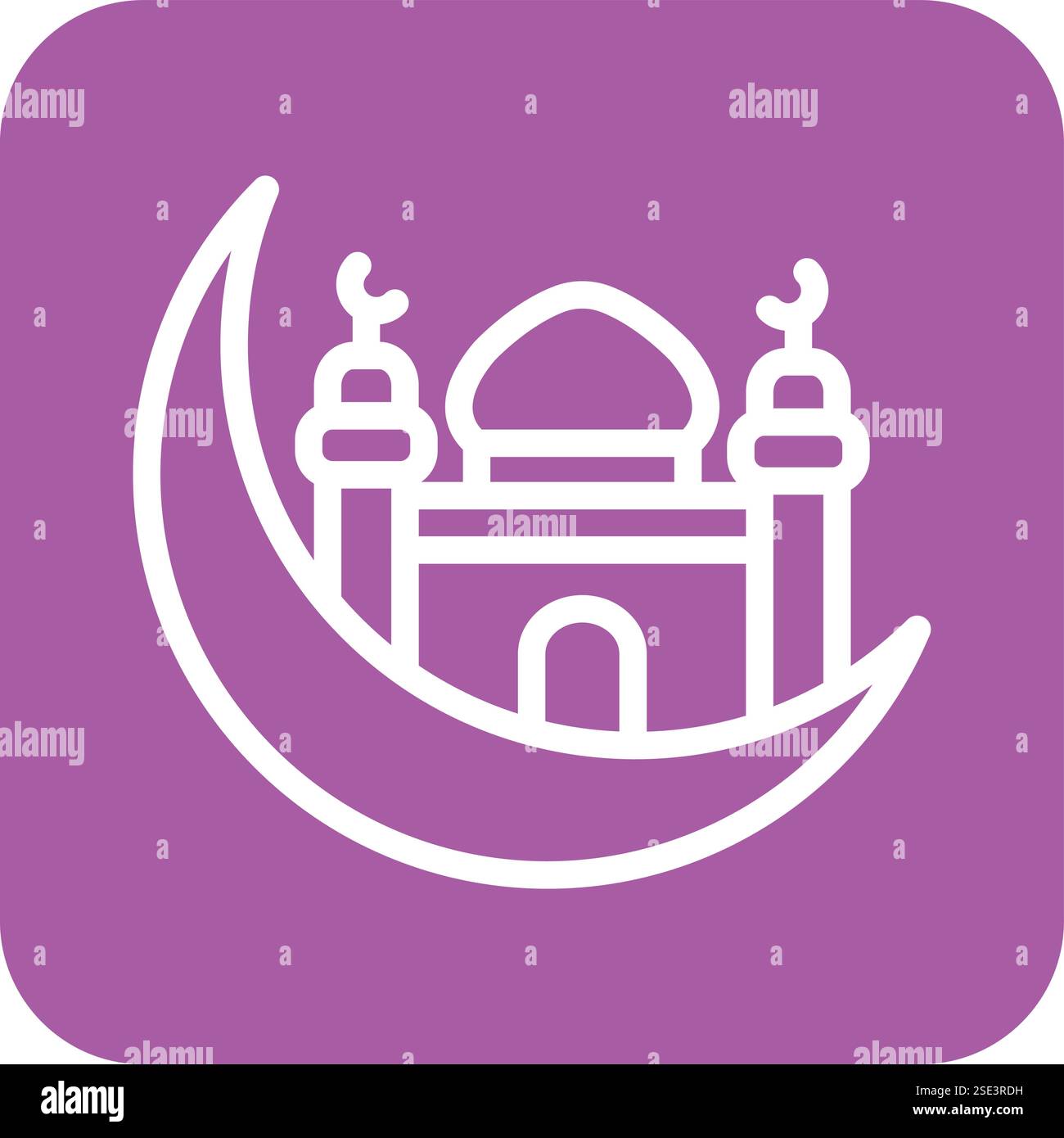 Halfmoon Vector Icon Design Illustration Stock Vector