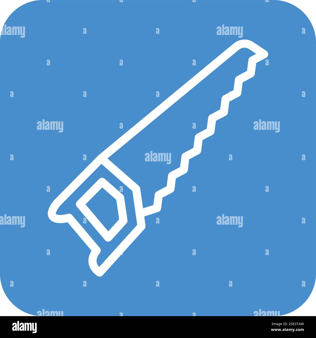 Hand saw Vector Icon Design Illustration Stock Vector