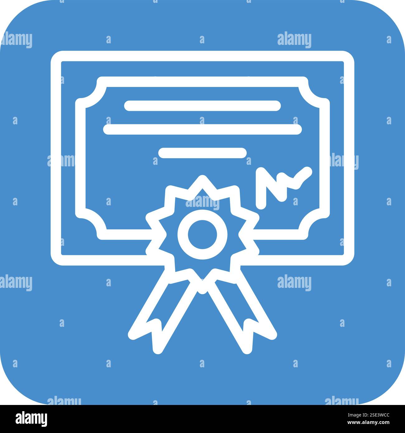 Diploma Vector Icon Design Illustration Stock Vector