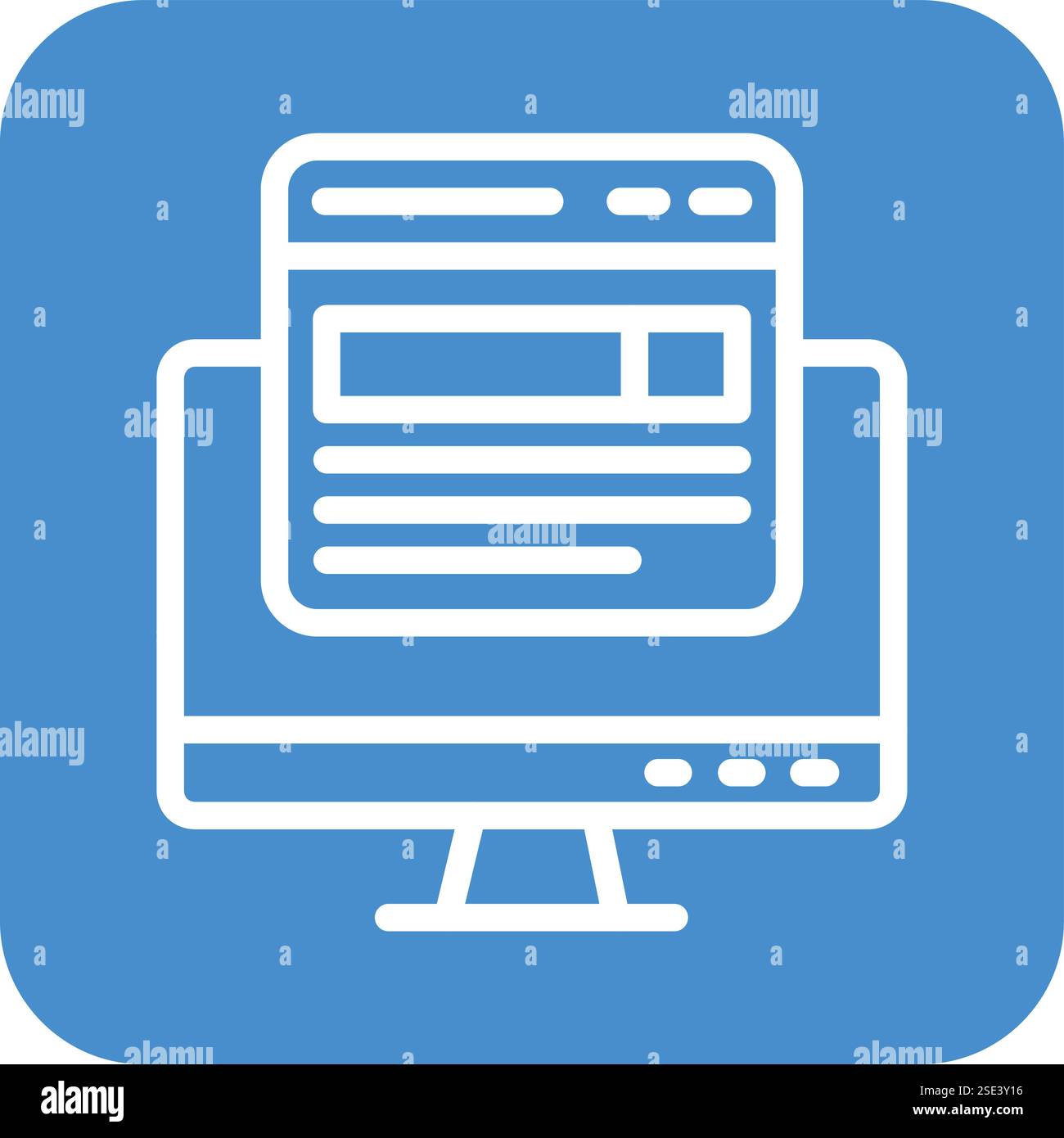 Search engine Vector Icon Design Illustration Stock Vector