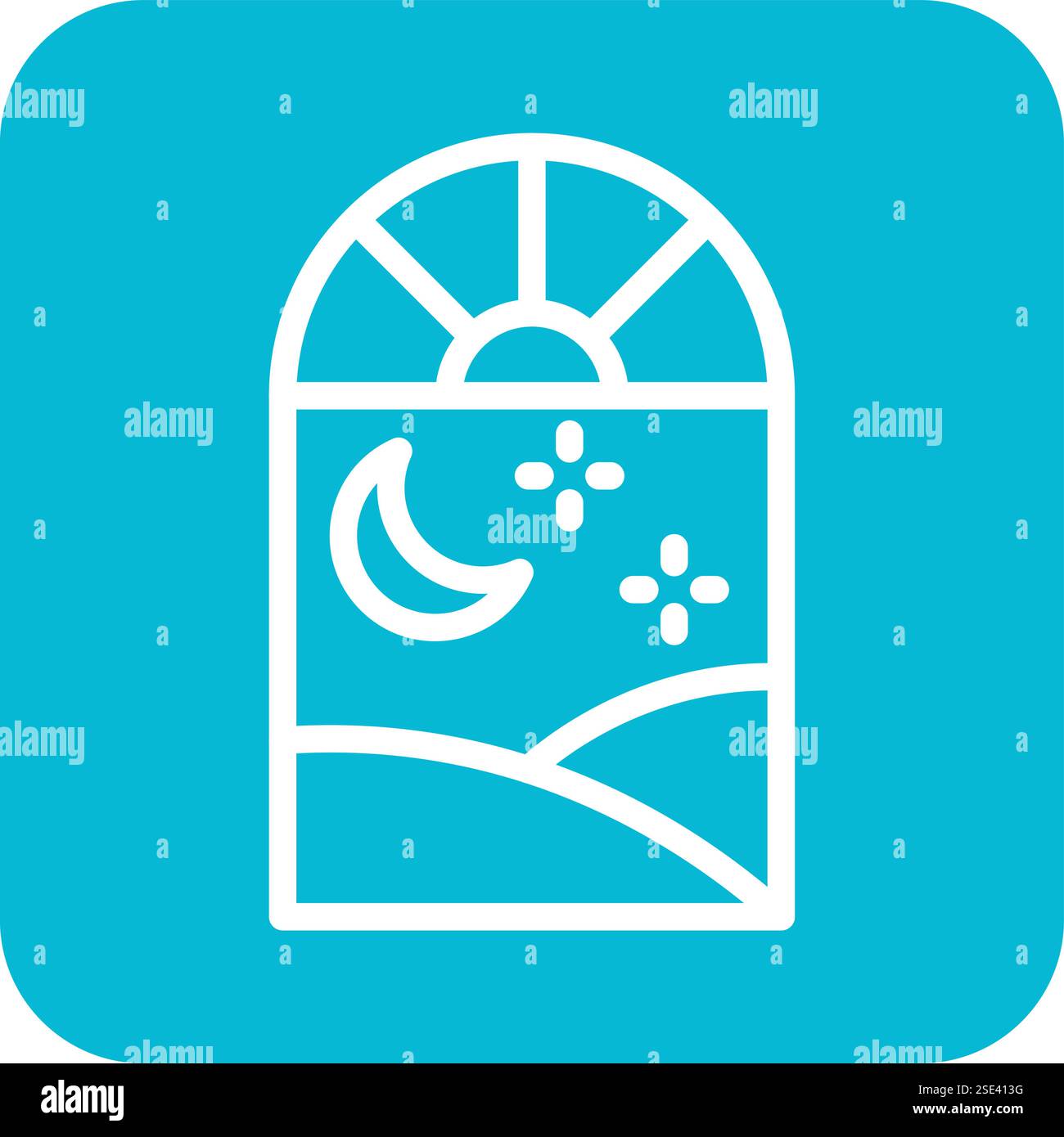 Window Vector Icon Design Illustration Stock Vector