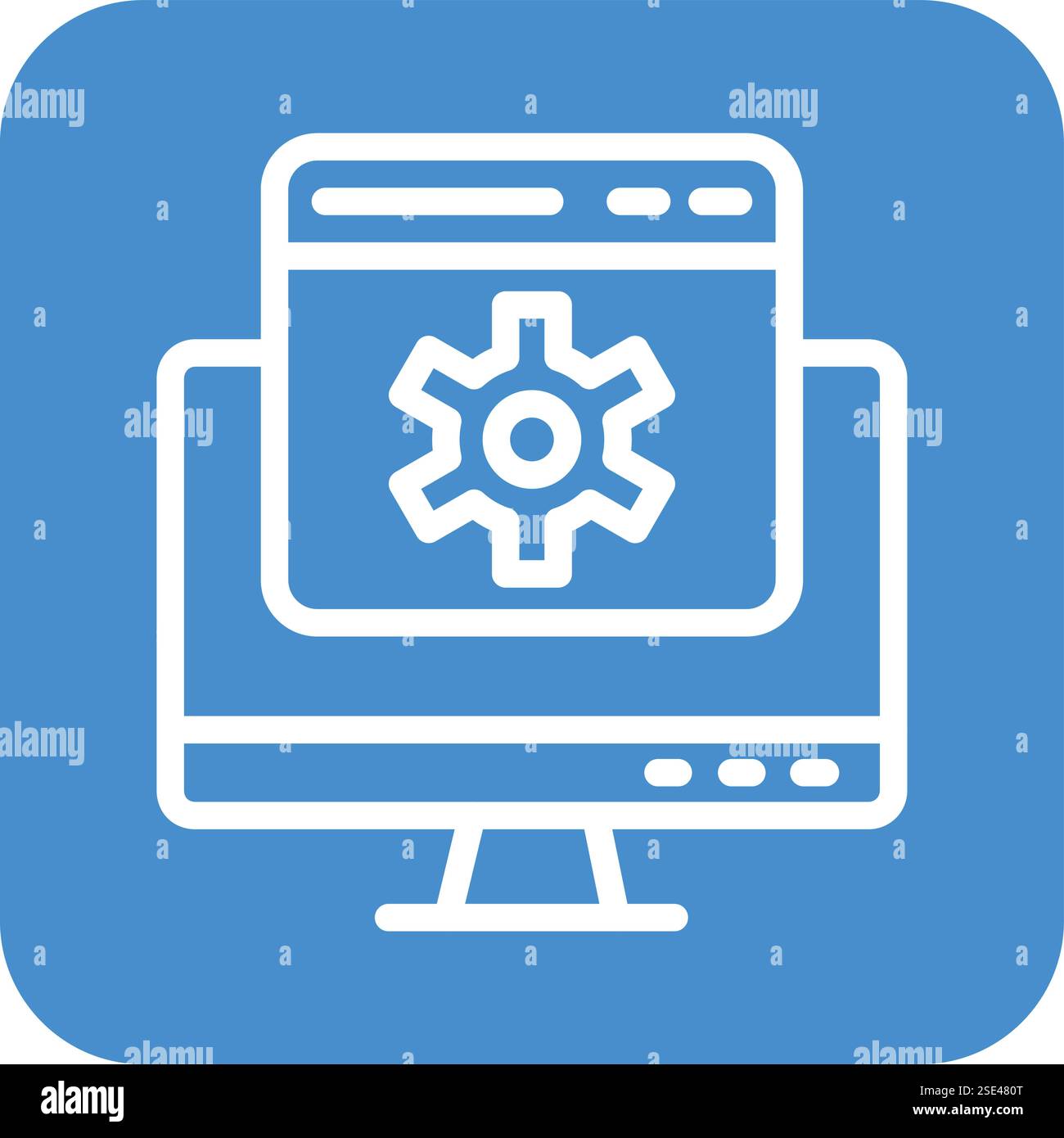 Web setting Vector Icon Design Illustration Stock Vector